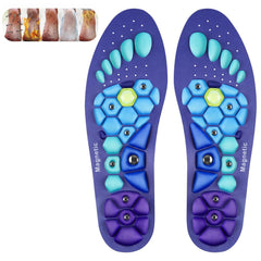 Ihuiniya acupressure insoles offer ergonomic arch support for comfortable steps all day.