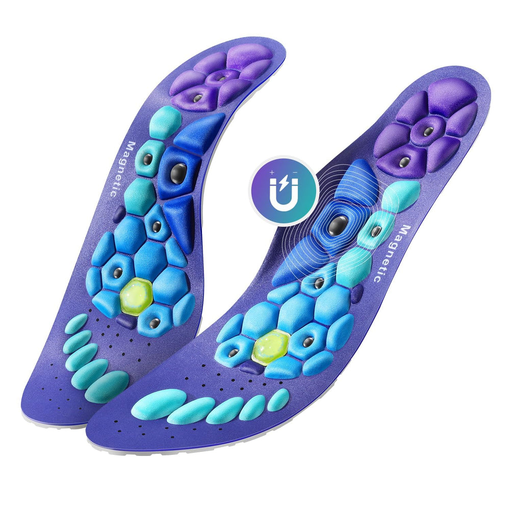 Ihuiniya acupressure insoles with magnetic therapy provide targeted foot relief during daily wear.