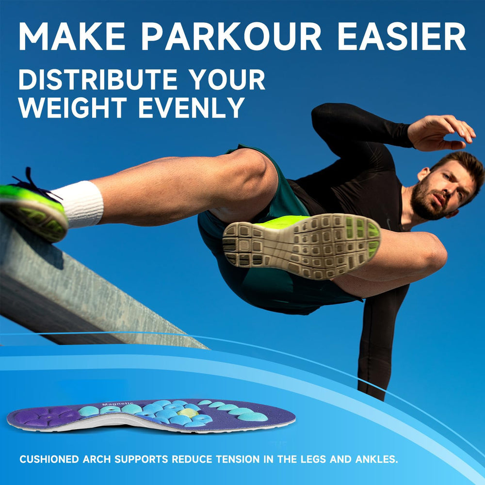Ihuiniya acupressure insoles use breathable materials to keep feet fresh after workouts.