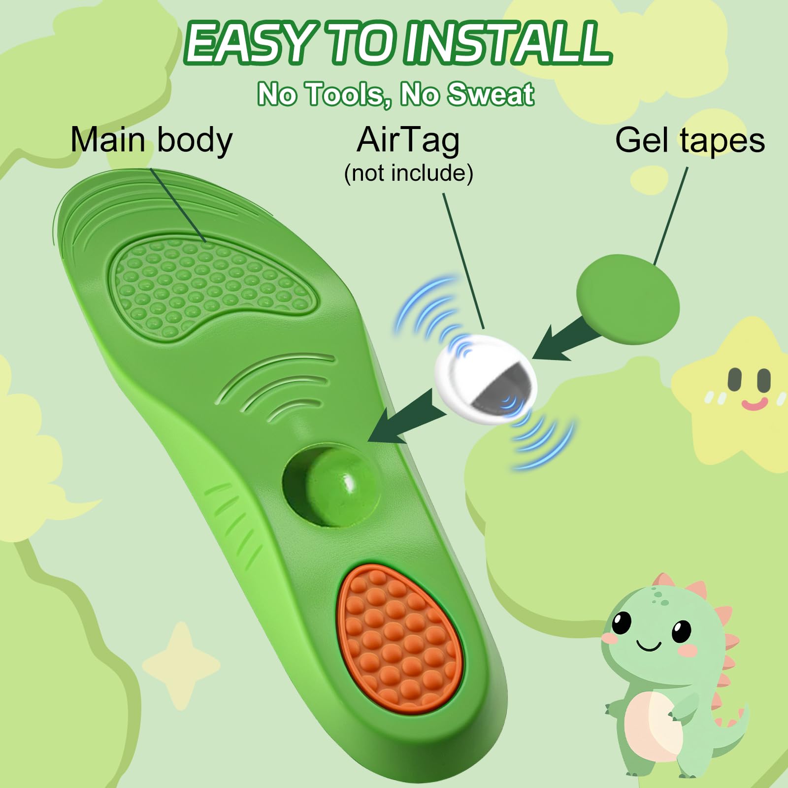 Ihuiniya easy-tracker-insertion insoles simplify setup for parents