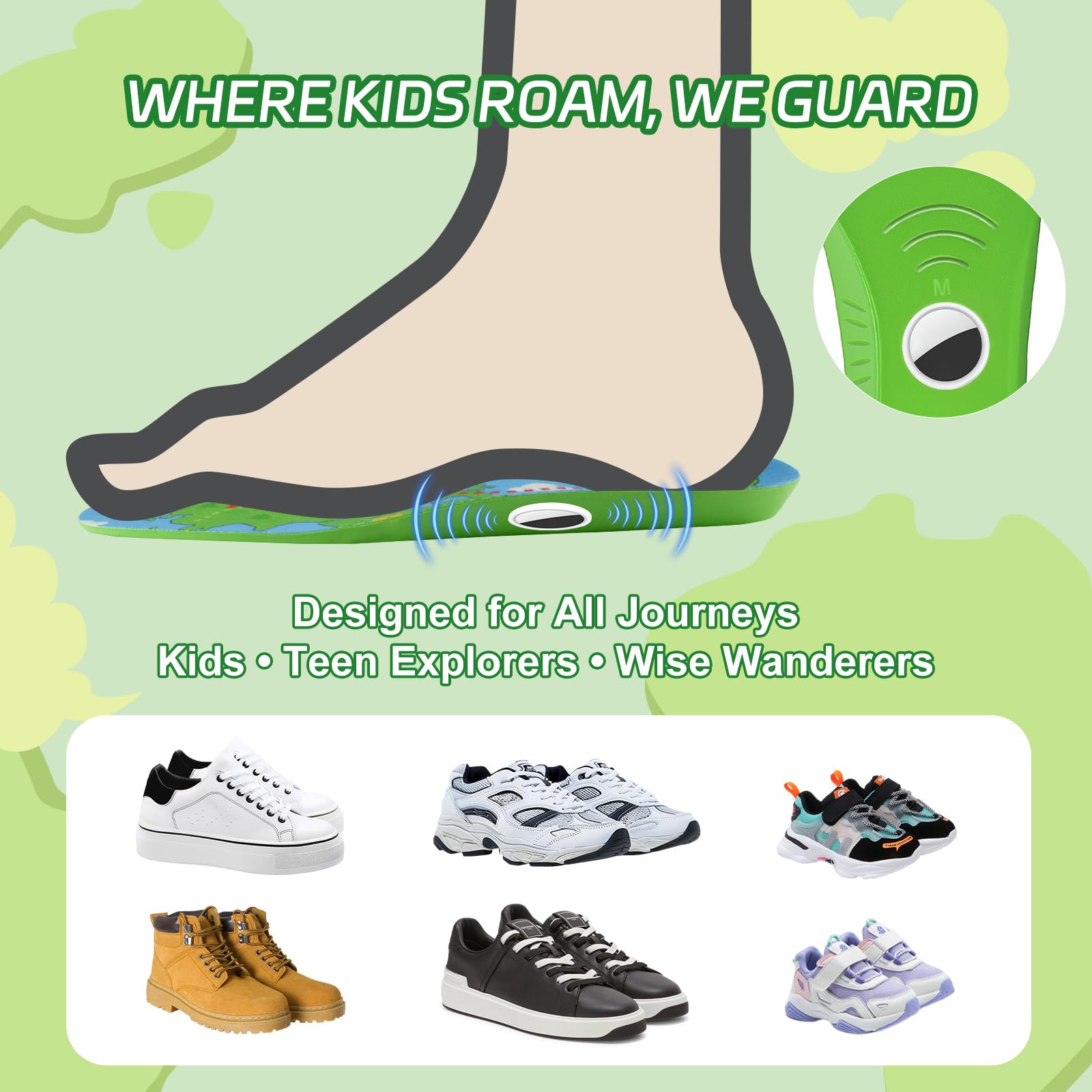 Ihuiniya pink rainbow design insoles add fun style for kids