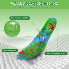 Ihuiniya ultra-soft EVA insoles provide all-day comfort for active children