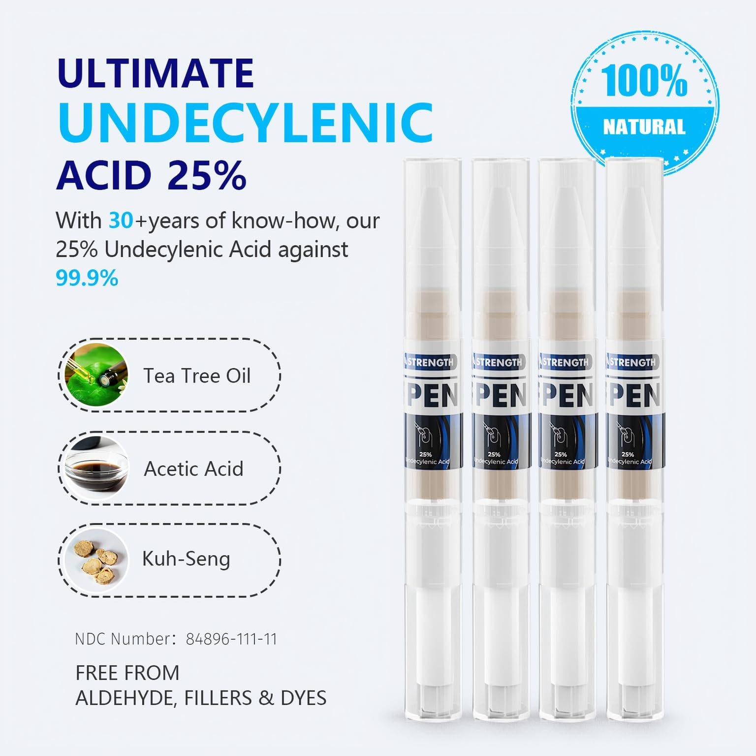 iKeener Toe Nail Fungus Treatment Pen twist base for mess-free application