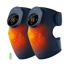 IKEEPFIT cordless knee massager with compact design for easy on-the-go relief.