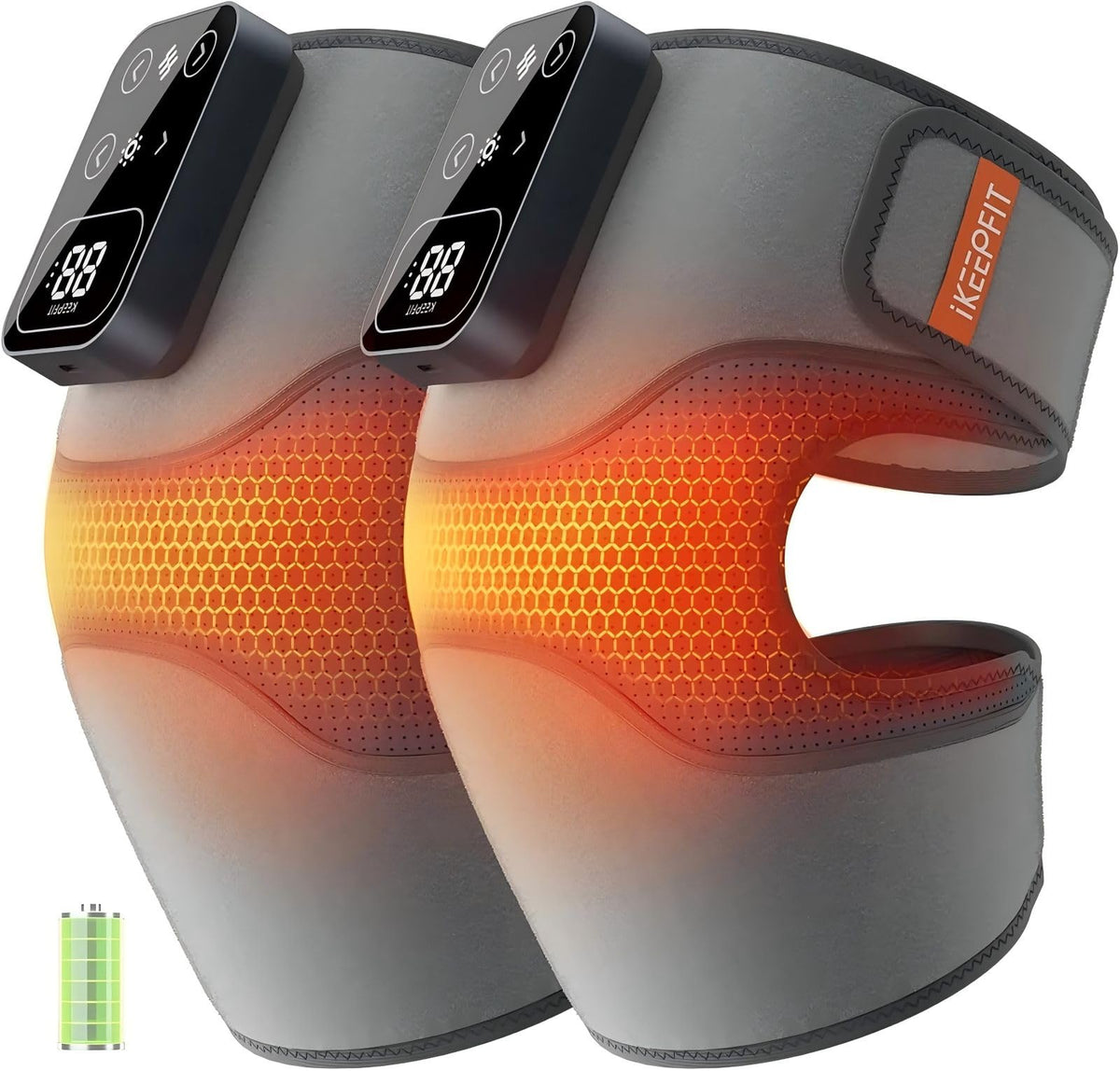 IKEEPFIT MAXwarm 4.0 knee massager with heated coverage for full knee comfort