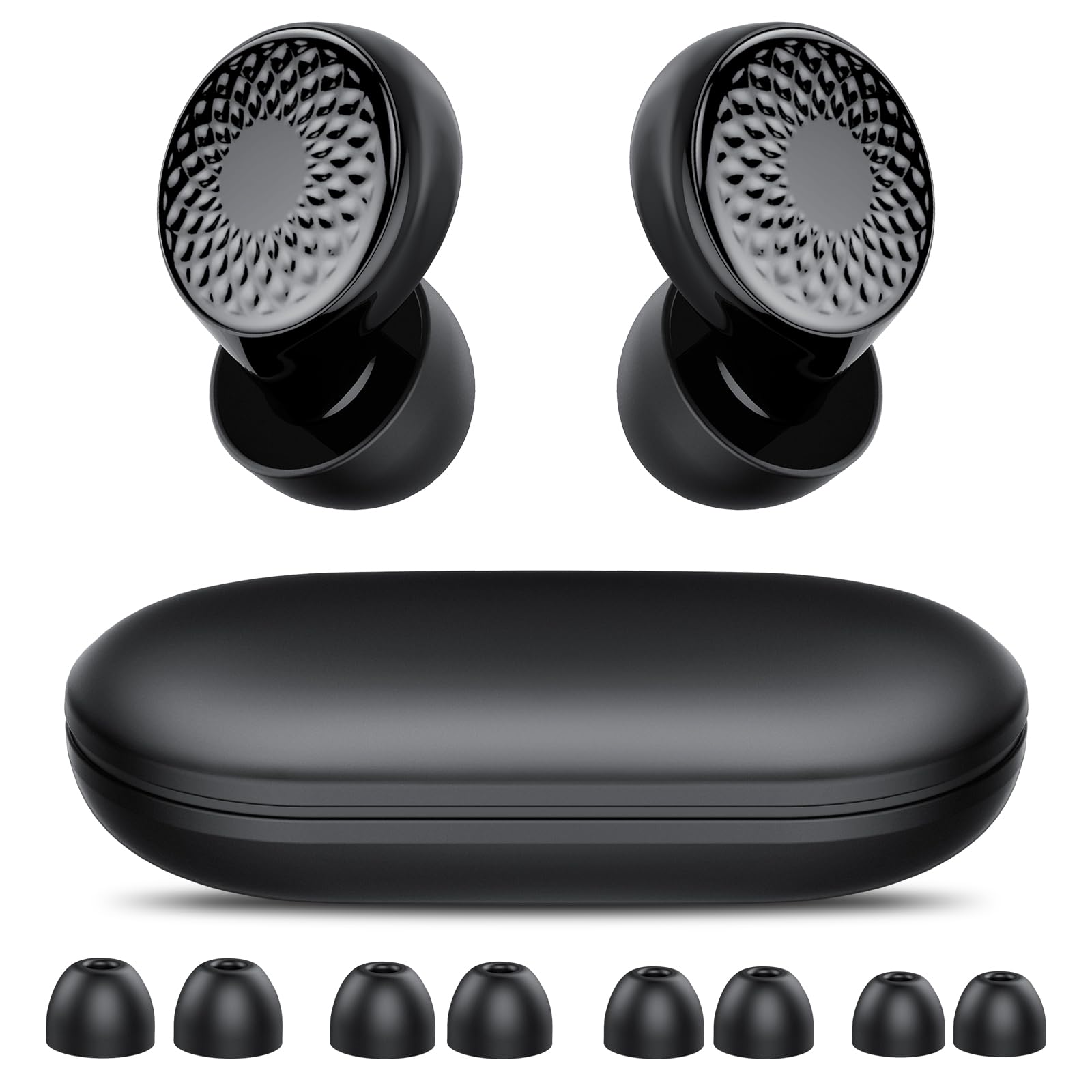IKG ear plugs sleeping case with 45dB noise reduction for travel.