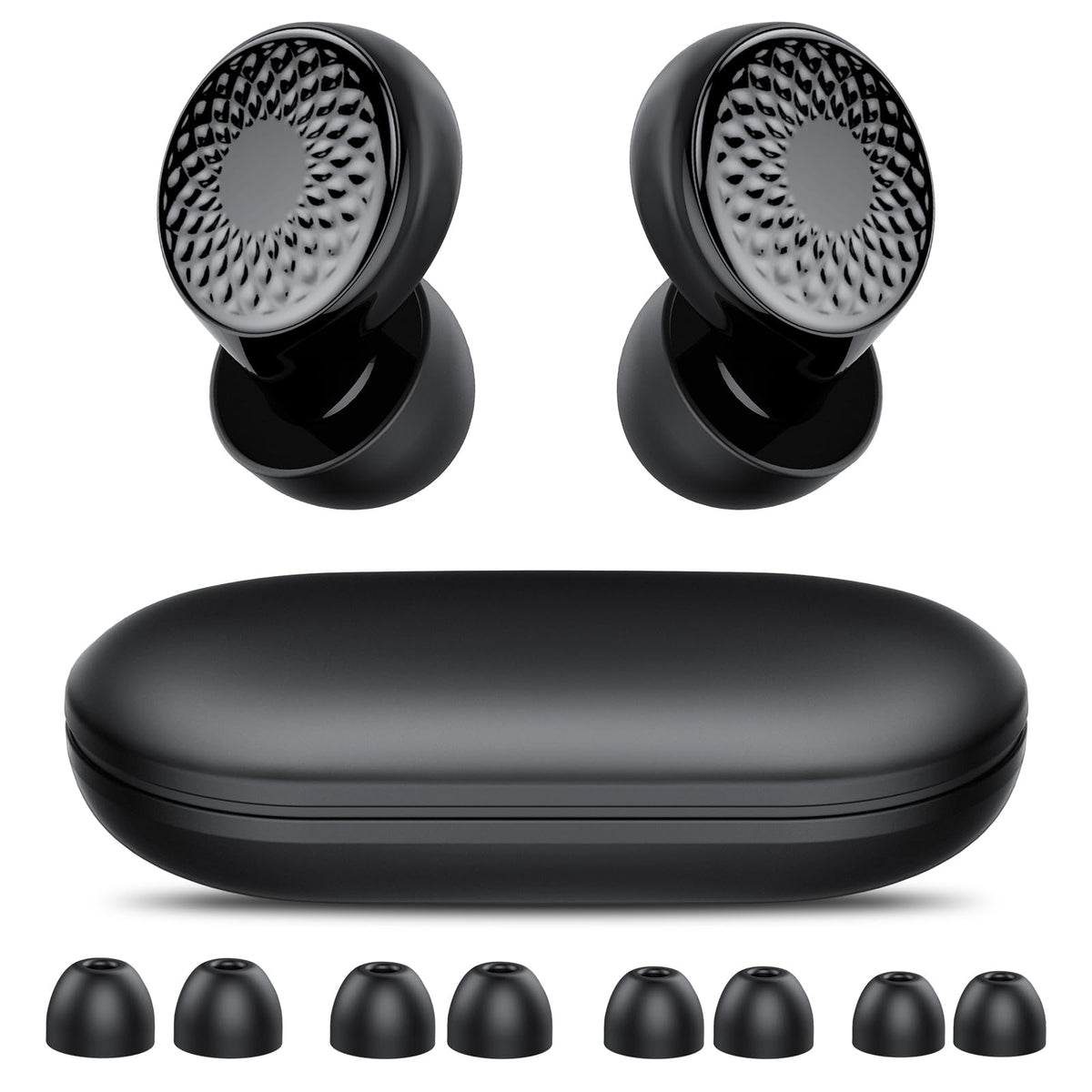 IKG ear plugs sleeping case with 45dB noise reduction for travel.