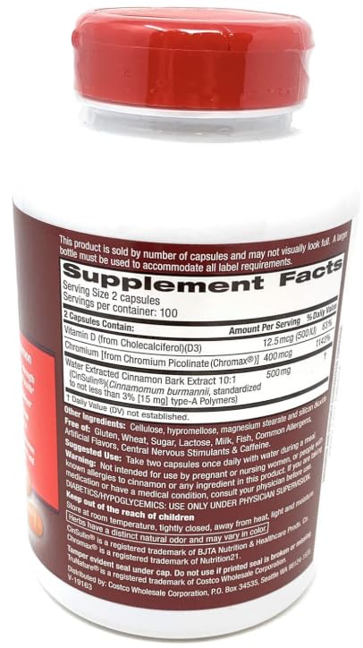 IKJ Advanced Strength Cinsulin Cinnamon capsules visible for convenient daily supplementation.