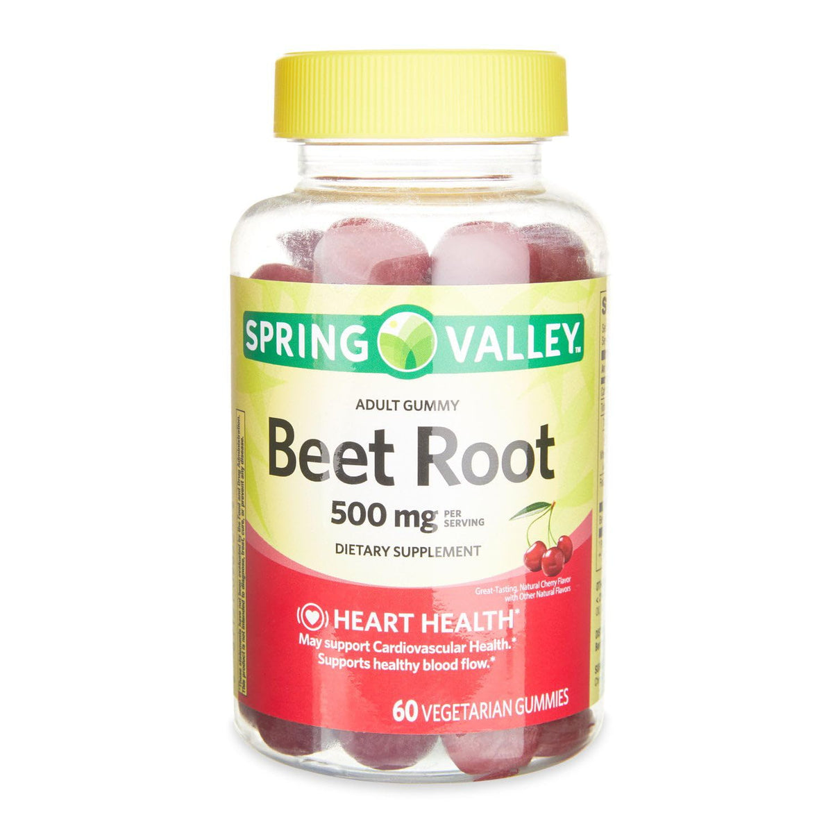 IKJ Beetroot Gummies cherry bottle for daily cardiovascular support