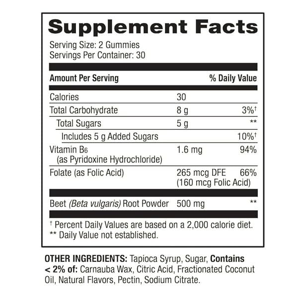IKJ Beetroot Gummies cherry flavor close-up highlighting natural flavors