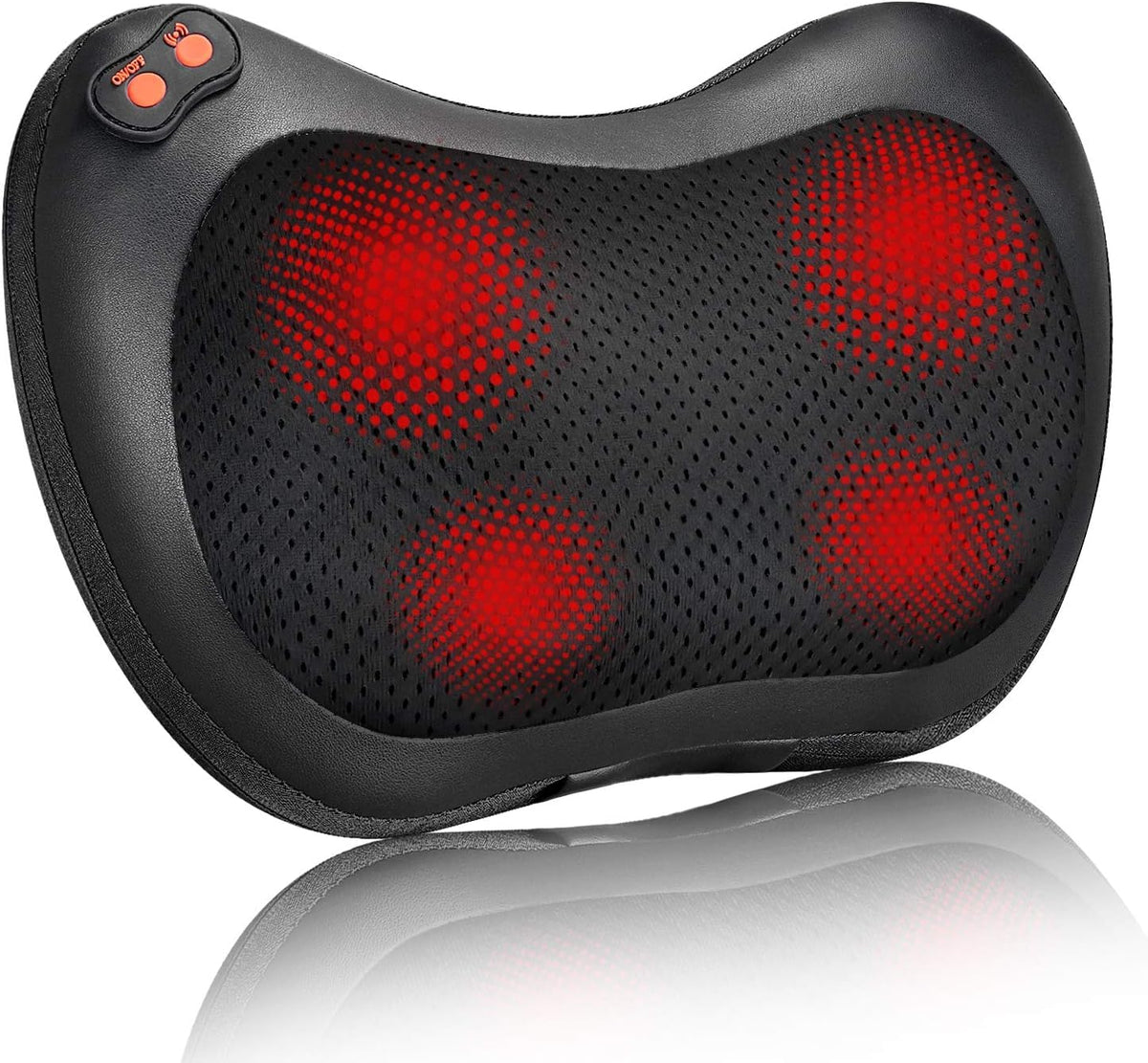 iKristin back massager with heat function delivers soothing relief for shoulders.