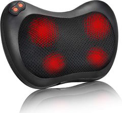 iKristin back massager with heat function delivers soothing relief for shoulders.