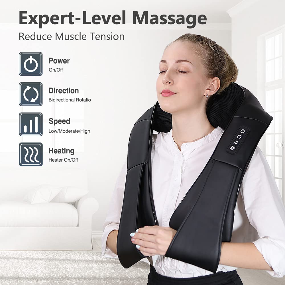 ikristin deep kneading with 16 heads targets neck and shoulder tension