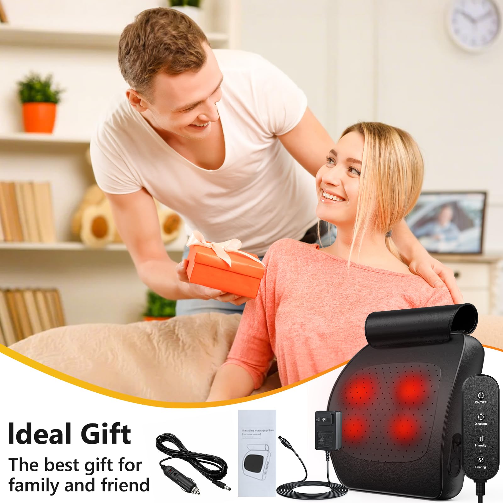 iKristin deep tissue massager supports full body use on multiple zones.