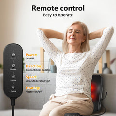 iKristin massage pillow with strap fixes securely to a chair.