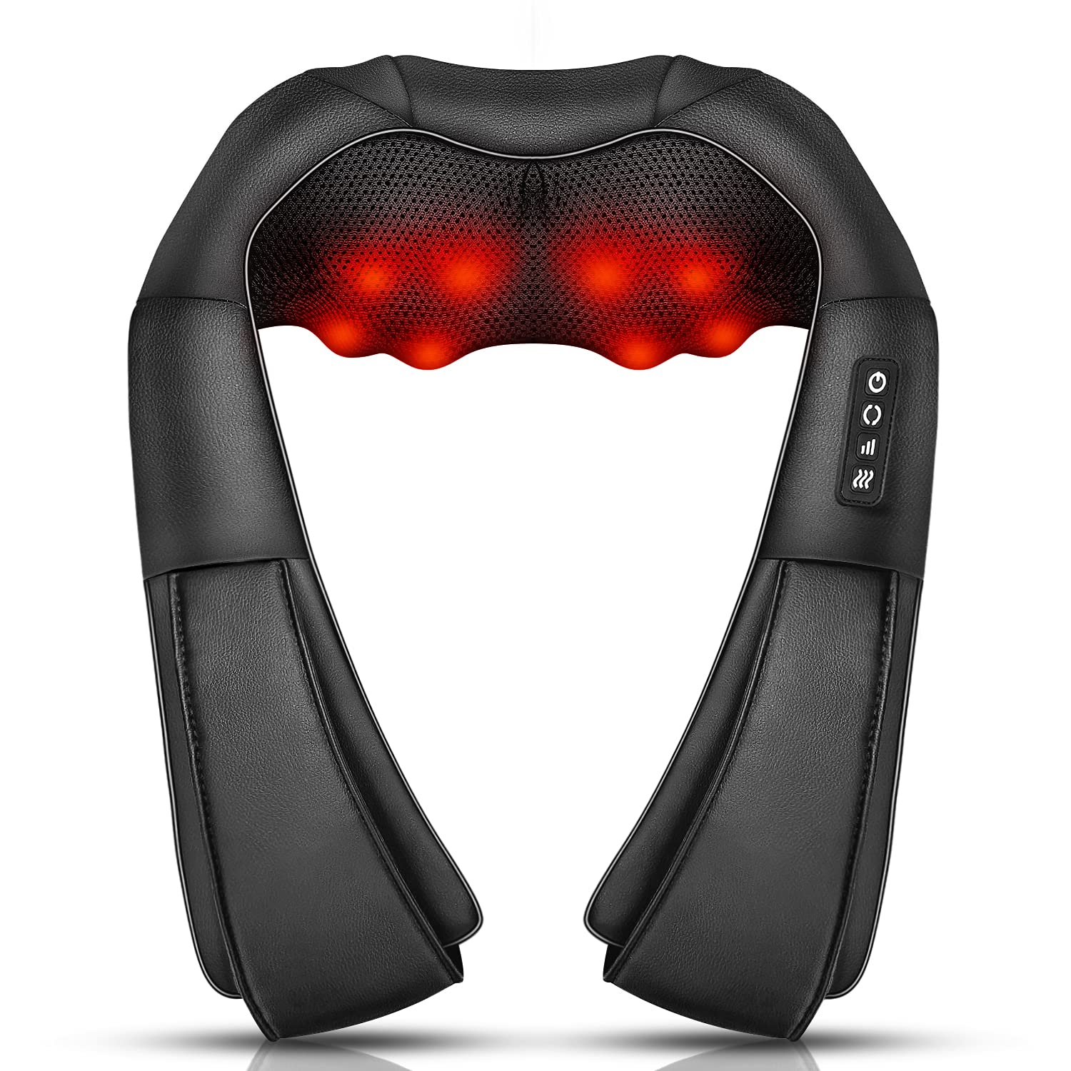 ikristin neck massager with heat panel delivers soothing warmth and deep kneading