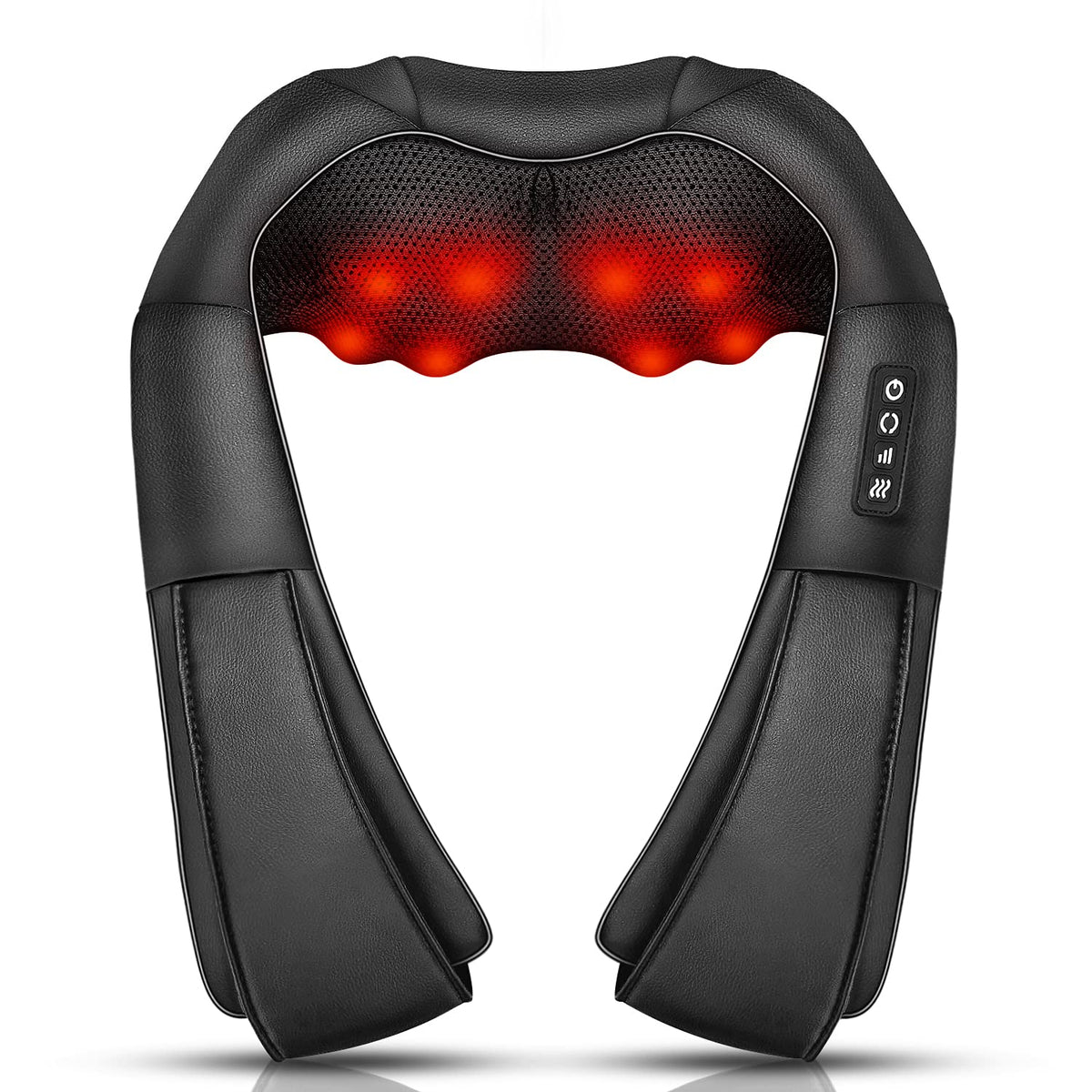 ikristin neck massager with heat panel delivers soothing warmth and deep kneading