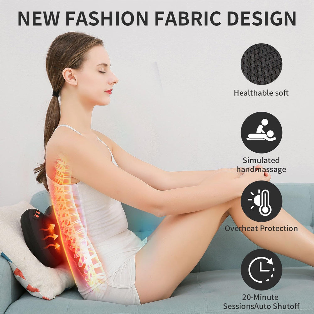 iKristin shiatsu neck massager highlights the targeted neck kneading action.