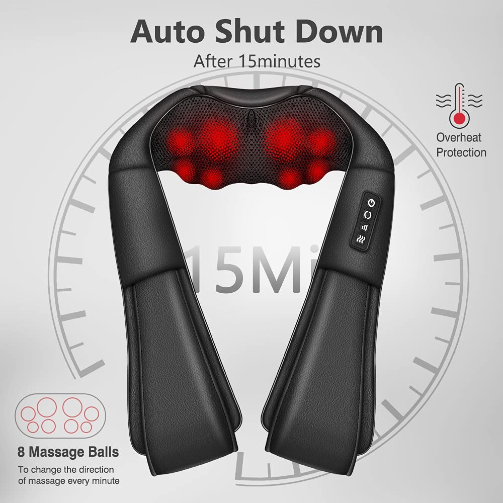 ikristin u-shaped massager provides ergonomic relief for neck and upper back