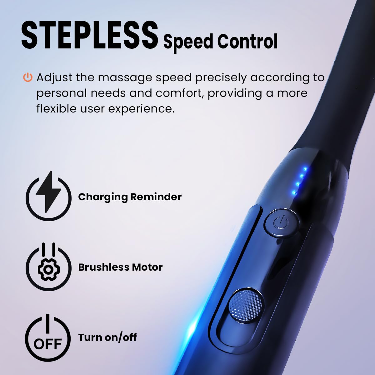 iKyoor Massage Gun with USB‑C charging for quick power ups.