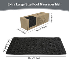 iLivin foot massage mat showing varied pebble heights for targeted pressure.