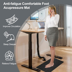 iLivin office stand-up pad under desk supports comfortable standing.