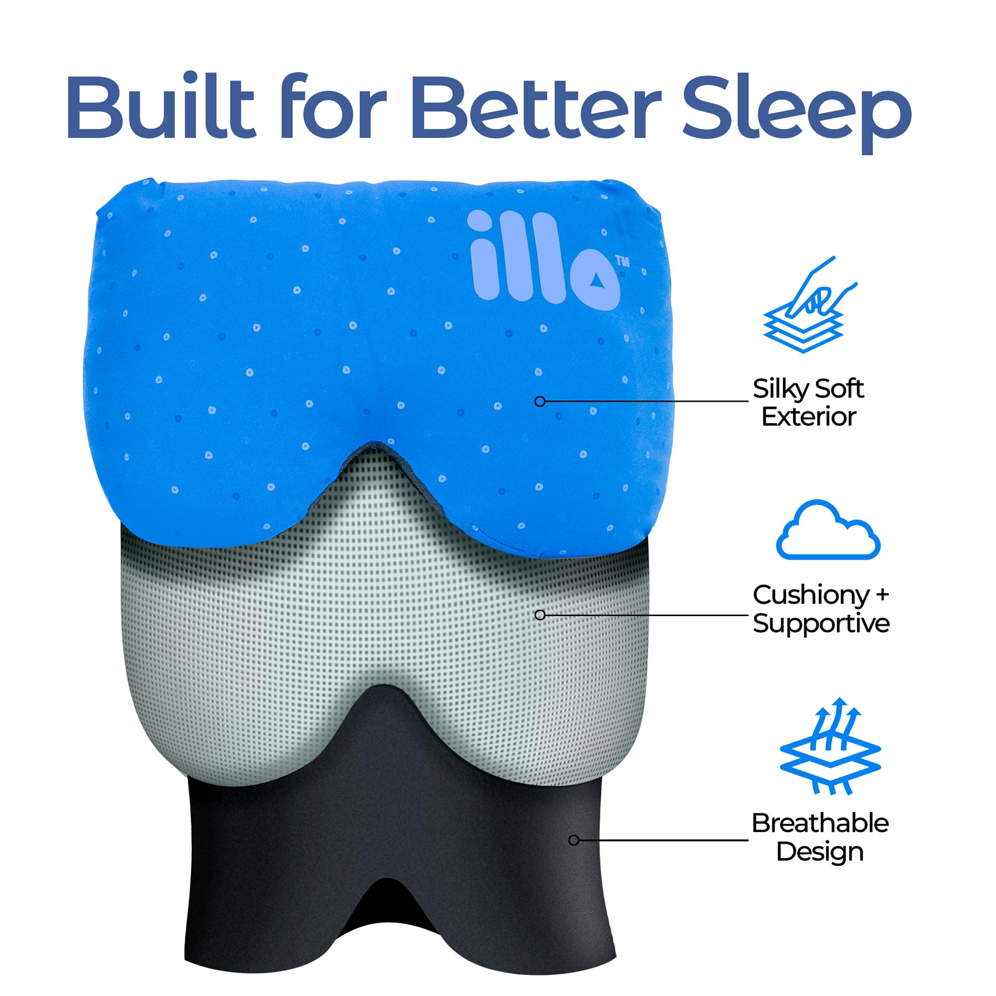illo contoured neck support aids comfortable lounging and naps