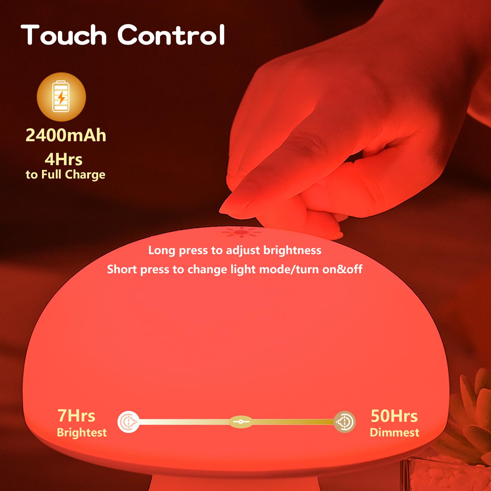 illuwise bedroom nursery relaxation lamp creates cozy ambiance