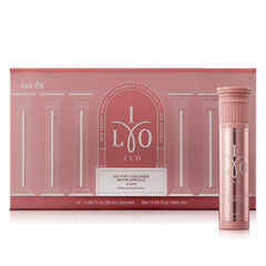 ILO Type 1 liquid collagen bottle showing premium formula for radiant, hydrated skin.