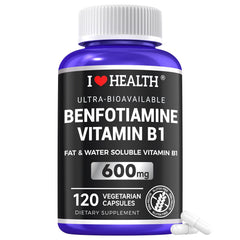 I LOVE HEALTH Benfotiamine bottle for daily energy support