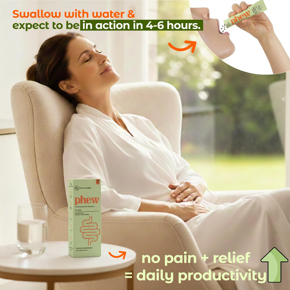 Iluna Phew Korean herbal cleanse ingredients shown for digestion.