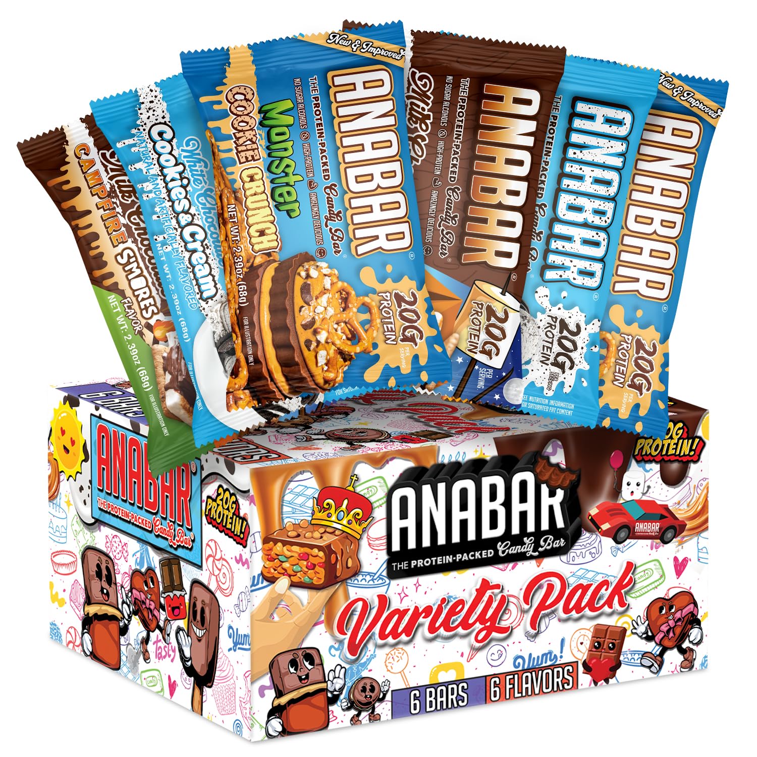 Final Boss Anabar sampler box for convenient on-the-go snacking.