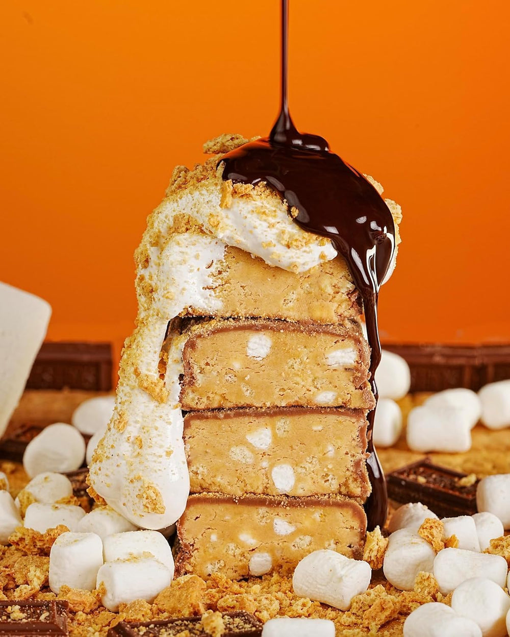 Final Boss Anabar chocolate coating closeup showcases melt-in-your-mouth texture.