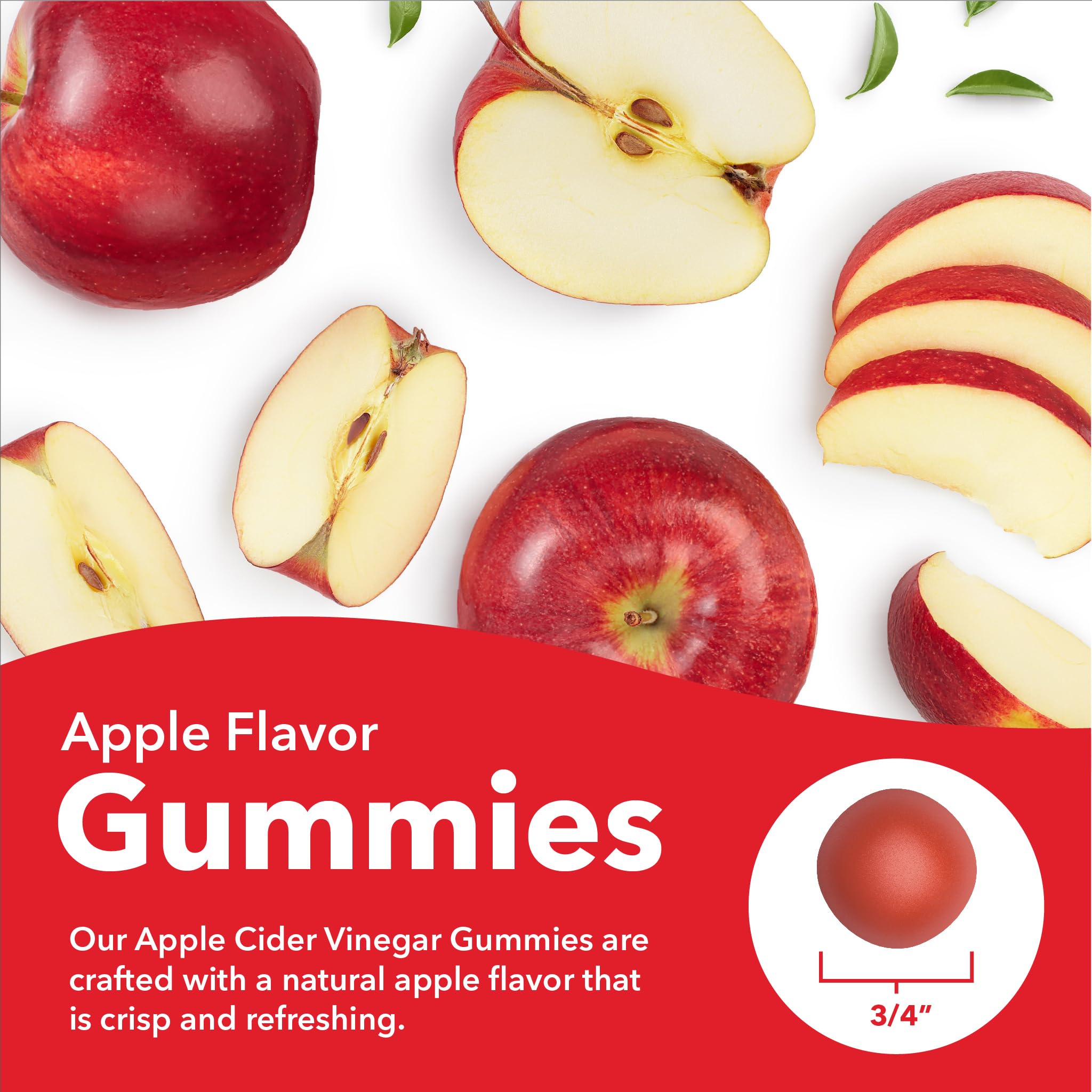 Sundance Apple Cider Vinegar Gummies – 50 Count | Vegan, Non-GMO, Gluten Free