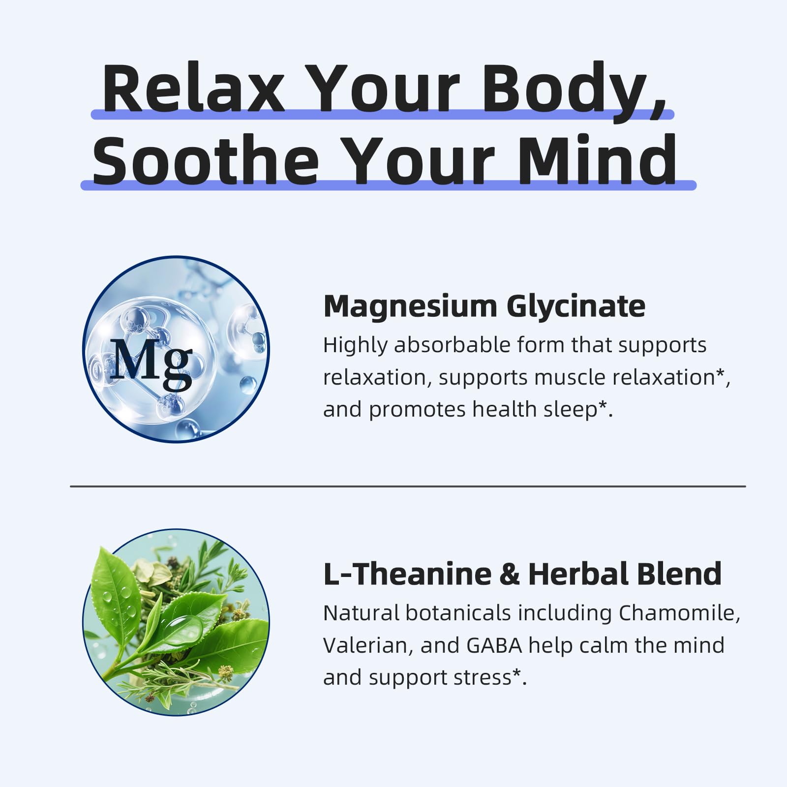 iMATCHME chamomile flowers imply soothing herbal notes within the formula