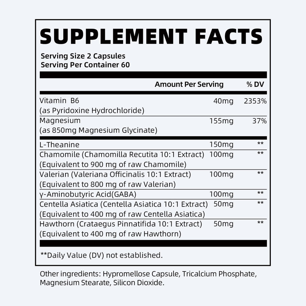 iMATCHME GABA element in bottle graphic signals calming potential