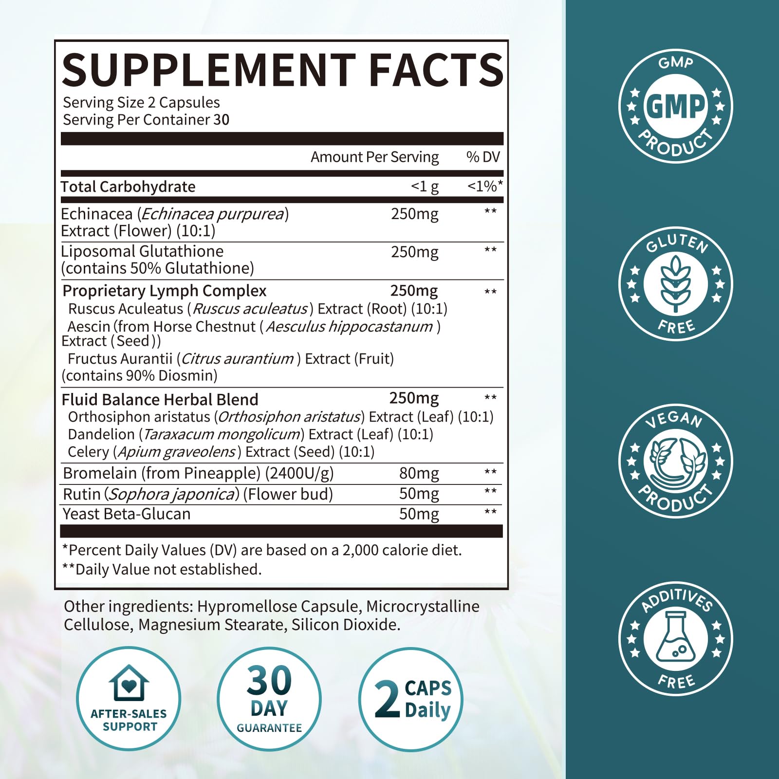 iMATCHME liposomal Glutathione capsules highlight enhanced absorption potential.