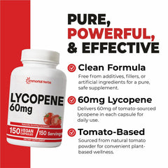 Natural tomato powder lycopene in Immortal Herbs capsules.