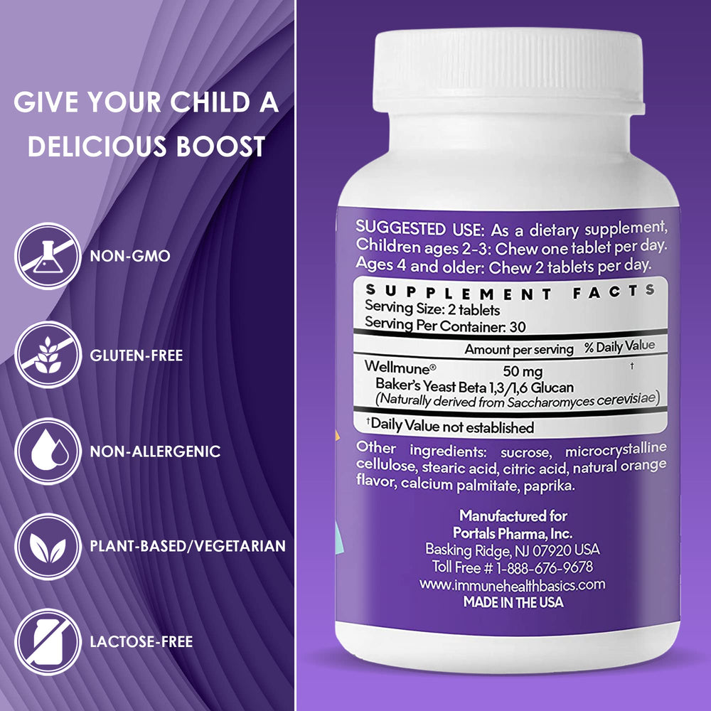 Immune Health Basics GMP-certified seal signals trusted manufacturing standards.
