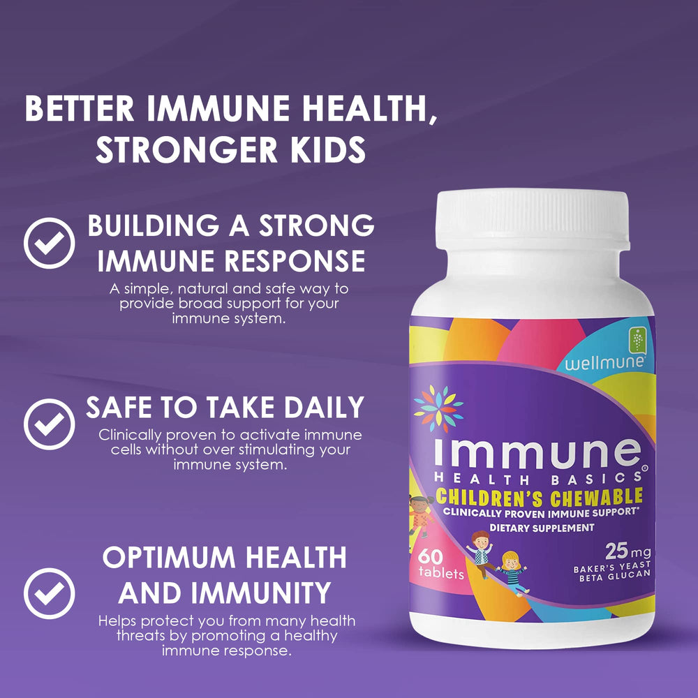 Immune Health Basics label shows non-GMO, gluten-free, lactose-free attributes.
