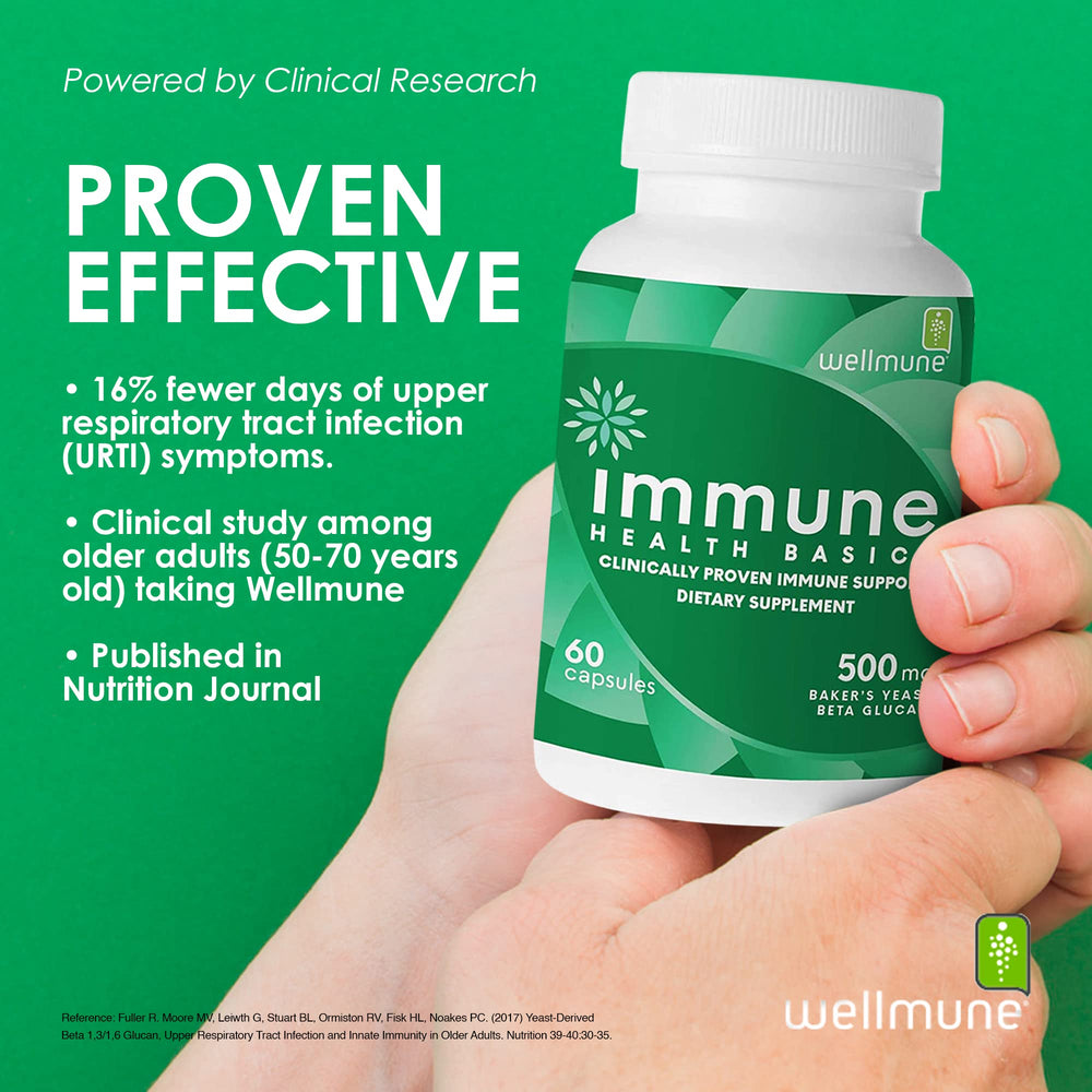 Immune Health Basics packaging on table underscores compact, shelf-friendly design.