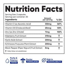 Immuneti Advanced Immune Support daily dosage image; easy intake.