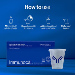 Immunocal Glutathione Precursor powder-mixing scene for immune support in daily routine.