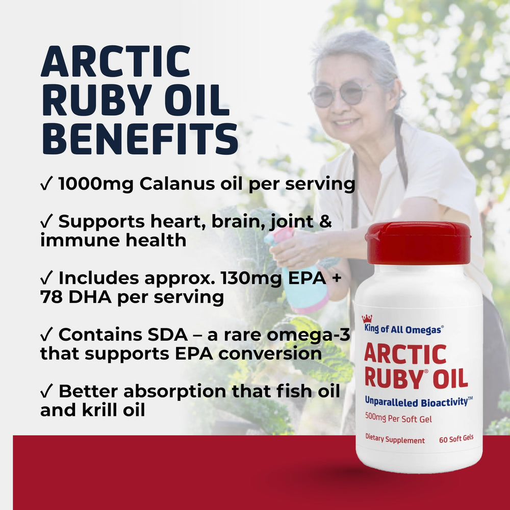 Lifestyle scene featuring Arctic Ruby Oil in daily wellness routine.