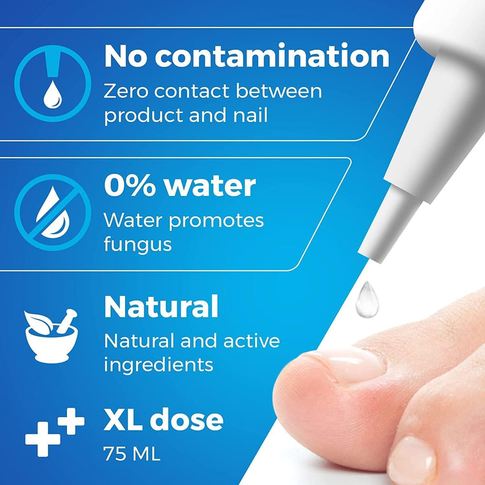 Imperial Feet xl-75ml-dose bottle highlighting a large, value-friendly nail care option.