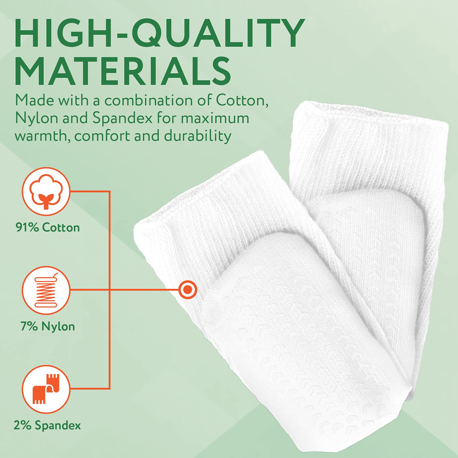 IMPRESA smooth toe seam close up highlighting slipper like comfort