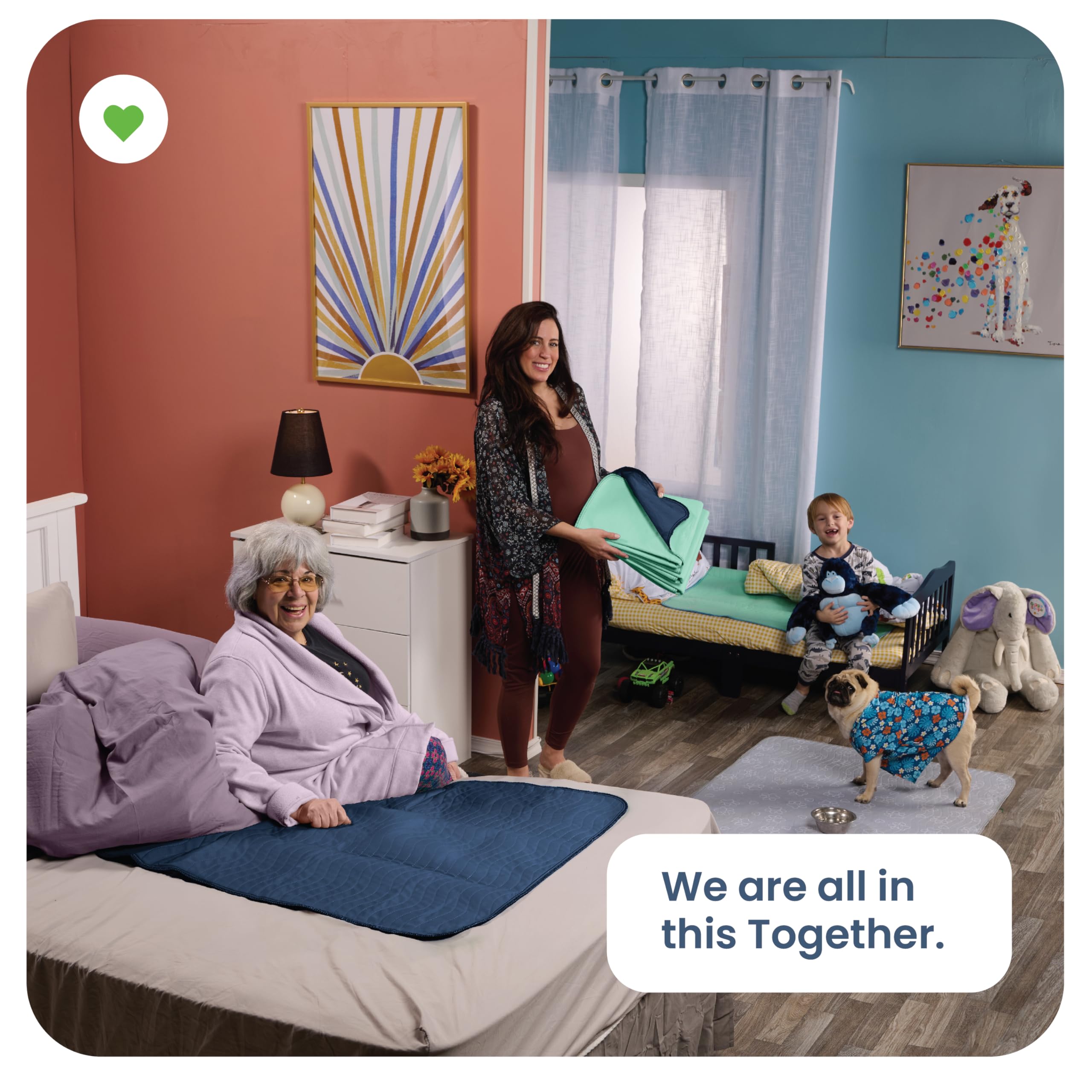 IMPROVIA underpads offer easy care and compact storage when not in use