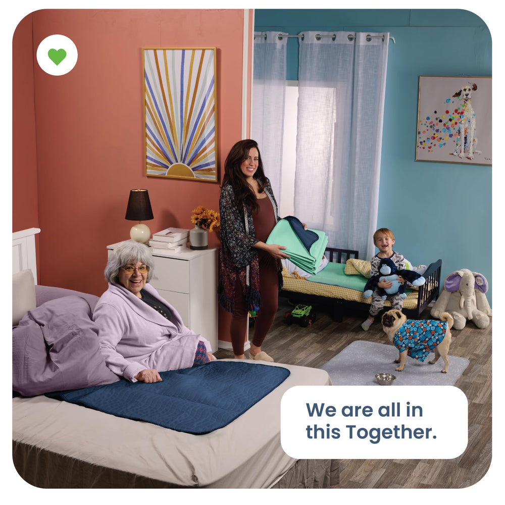 IMPROVIA underpads offer easy care and compact storage when not in use