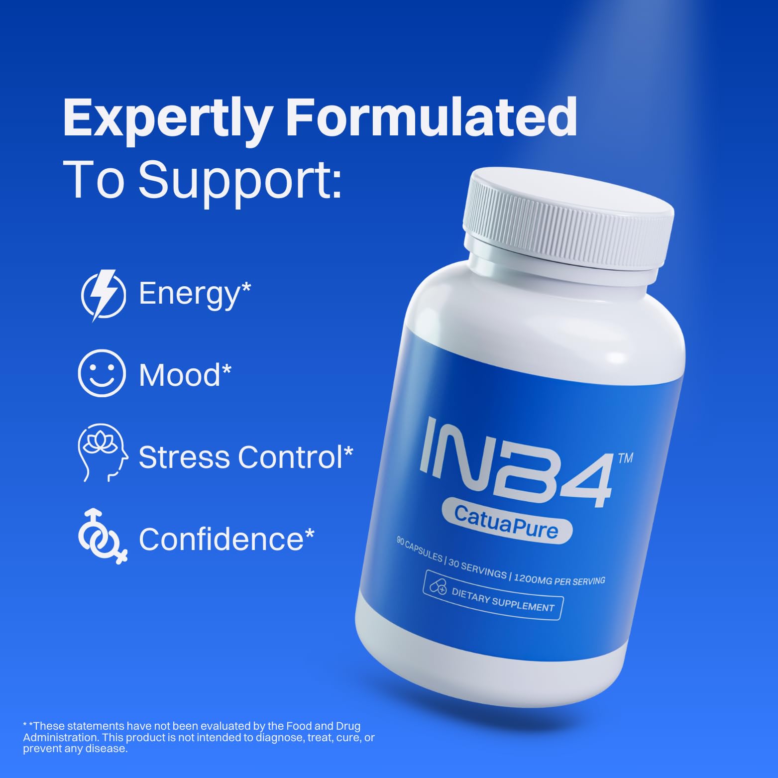 INB4 Catuaba Bark Extract capsules offer convenient daily use.