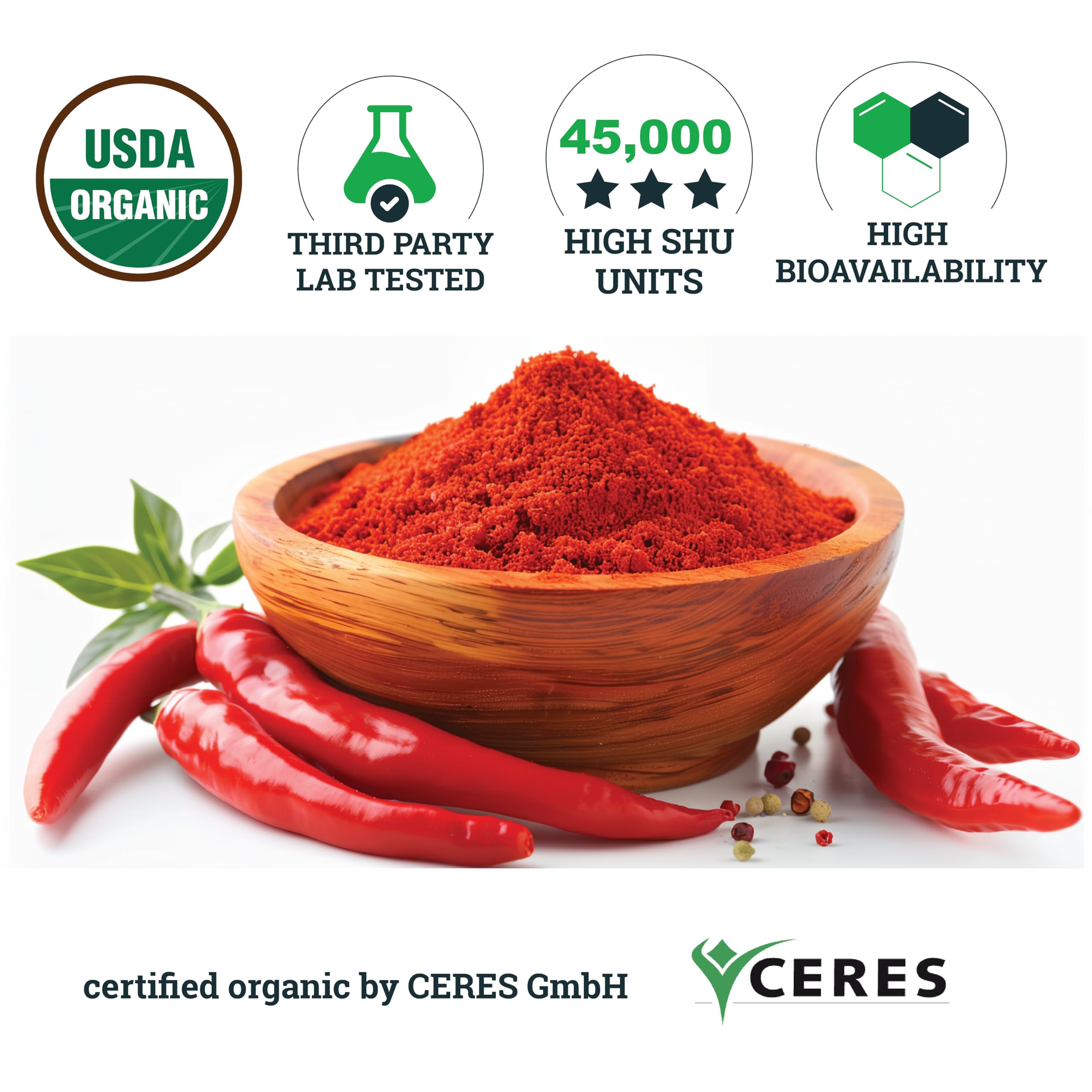 Incas by Asiya Life organic certification label on packaging
